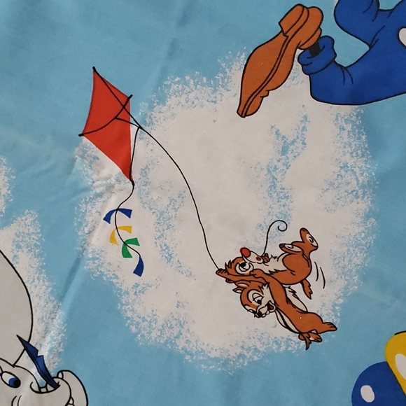 Mickey Mouse Friends Vintage Disney Hot Air Balloon Twin Flat sheet - Picture 7 of 9